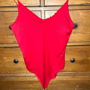 Red bodysuit